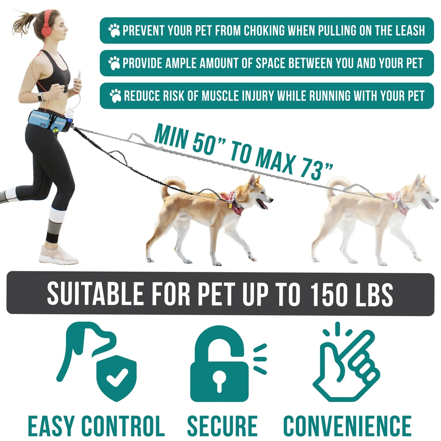 PetAmi Hands Free Dog Leash