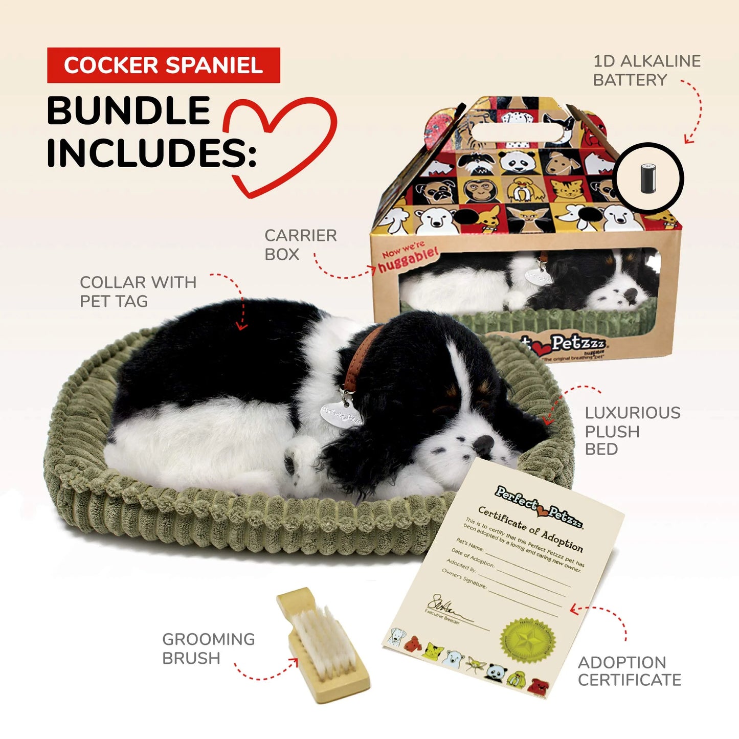 Perfect Petzzz Cocker Spaniel Plush Companion