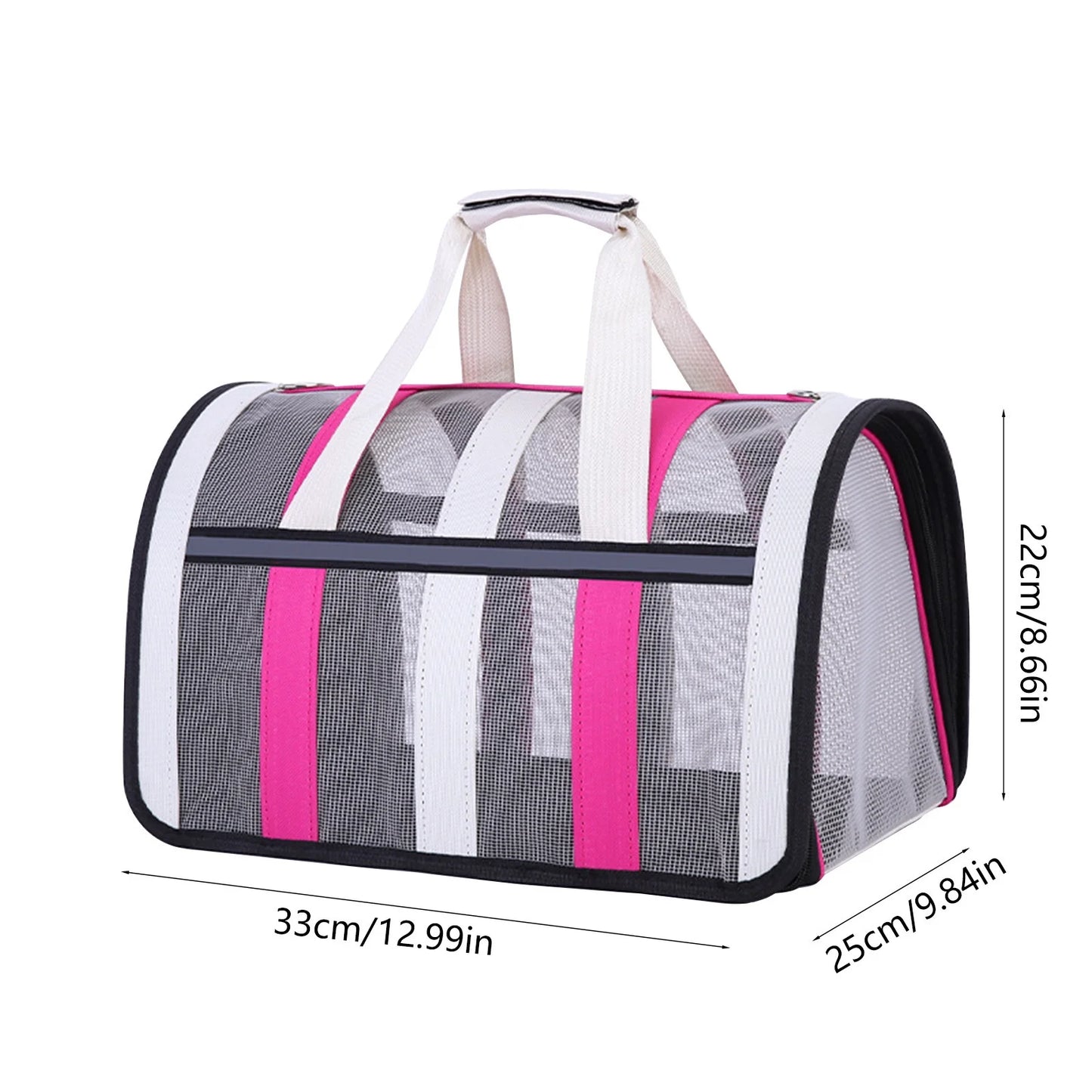 Cloth Soft-sided Pet Carrier, for Small Medium Cats Dogs, Mesh Ventilation & Foldable, Durable & Portable Travel Bag Up to 15lbs